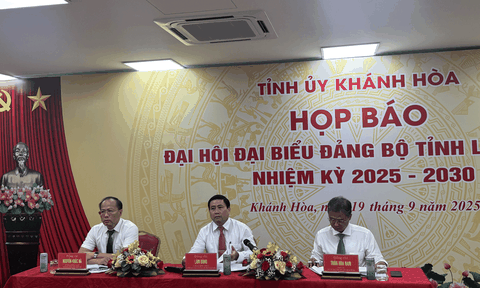 Họp báo Đại hội đại biểu Đảng bộ tỉnh Khánh Hòa lần thứ I, nhiệm kỳ 2025 - 2030
