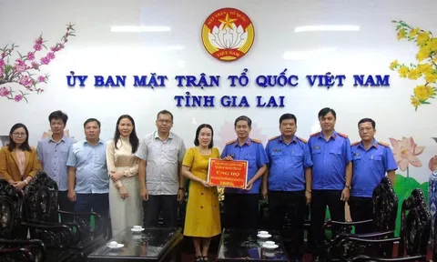 Ngành Kiểm sát Gia Lai hỗ trợ đồng bào vùng lũ bão số 10 với 185 triệu đồng