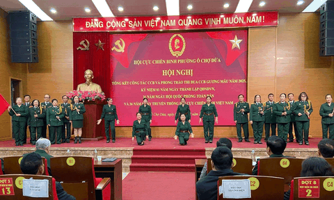 Hội CCB Phường Ô Chợ Dừa tổng kết công tác Hội năm 2025, kỷ niệm 81 năm thành lập QĐND Việt Nam