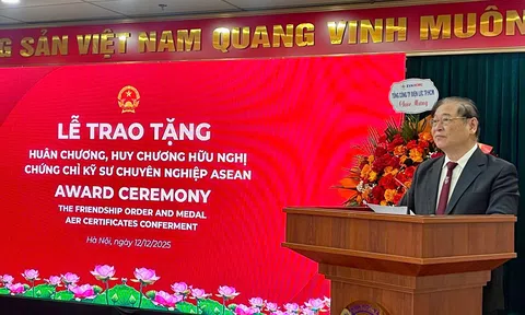 VUSTA tổ chức trao Huân chương Hữu nghị của Chủ tịch nước cho Liên đoàn các tổ chức Kỹ sư ASEAN