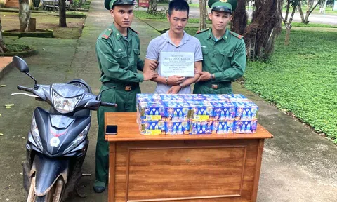 Bộ đội Biên phòng Kon Tum bắt giữ đối tượng vận chuyển 32kg pháo từ Campuchia về Việt Nam