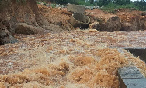 Gia Lai: Vỡ đập tràn Thủy điện, trên 23ha cây trồng bị thiệt hại