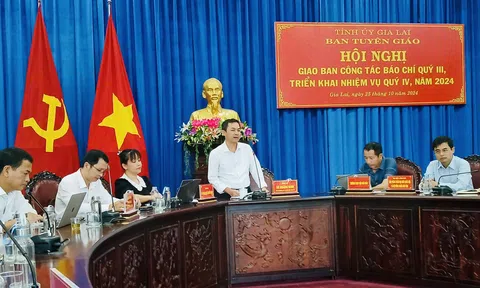 Gia Lai: Giao ban công tác báo chí quý III năm 2024