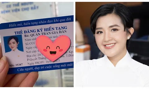 Á hậu Quản Hân đăng ký hiến tạng cho y học dịp đón tuổi mới