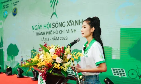 Hoa hậu Thanh Hà chung tay kêu gọi người trẻ sống xanh, bảo vệ môi trường
