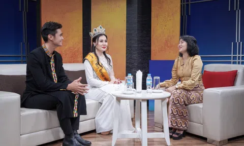 Hoa hậu Phan Kim Oanh trở lại Myanmar sau 7 tháng đăng quang