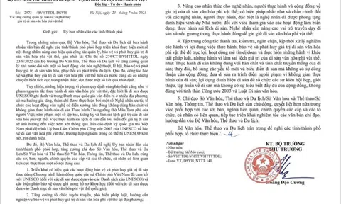 Bộ Văn hoá – Thể Thao và Du lịch: Tăng cường quản lý, bảo vệ và phát huy giá trị di sản văn hoá phi vật thể