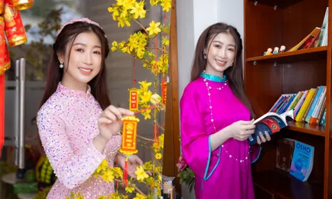 Á hậu Ngọc Liên khoe sắc rạng rỡ chào Xuân Giáp Thìn 2024