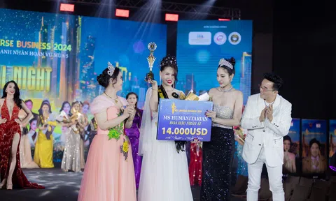 Doanh nhân Phan Thị Nhật Lệ đăng quang Hoa hậu Nhân Ái