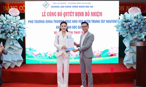 Hoa hậu Lương Thị Thùy Dung rẽ hướng sang làm giảng viên ngành làm đẹp