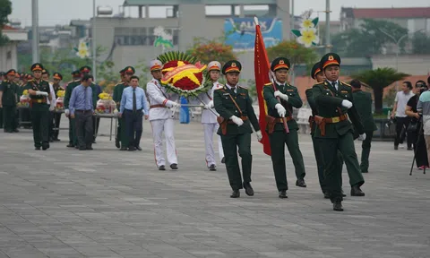 Truy điệu và an táng 9 hài cốt liệt sĩ tại Nghĩa trang Liệt sĩ Quốc gia Vị Xuyên