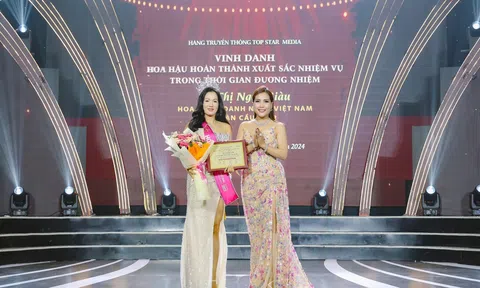 Hoa hậu Võ Thị Ngọc Giàu nhận vinh danh hoàn thành xuất sắc nhiệm kỳ