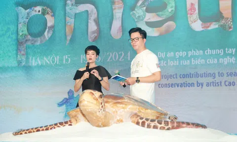 Trưng bày 1001 rùa biển bằng gốm được nặn hoàn toàn bằng tay