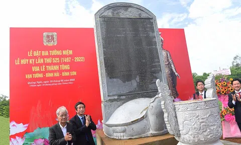 Lễ đặt bia tưởng niệm, húy kỵ lần thứ 525 (1497 – 2022) Đức minh quân Vua Lê Thánh Tông