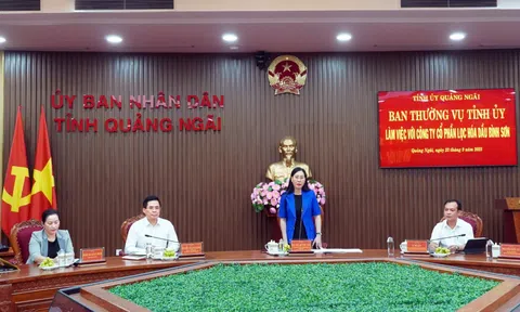 Công ty Cổ phần Lọc hóa dầu Bình Sơn (BSR) là động lực để đồng hành, đầu tư cho sự phát triển trong thời gian tới của tỉnh Quảng Ngãi  