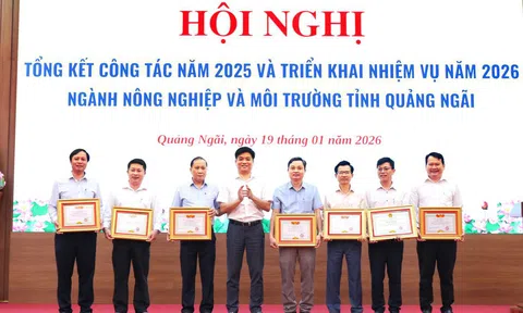 Quảng Ngãi: Năm 2026 tiếp tục duy trì tăng trưởng, nâng cao hiệu quả sản xuất nông nghiệp, quản lý chặt chẽ tài nguyên, bảo vệ môi trường bền vững