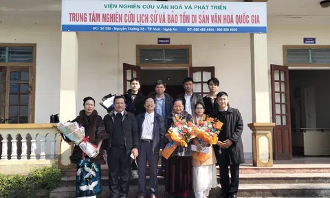 Lễ trao Quyết định bổ nhiệm Phó Giám đốc Trung tâm Nghiên cứu Lịch sử và Bảo tồn di sản văn hóa Quốc gia