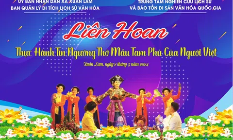 Hà Tĩnh: Liên hoan thực hành tín ngưỡng thờ mẫu Tam phủ của người Việt tại Đền Thánh Mẫu diễn ra vào ngày 2/5/2024