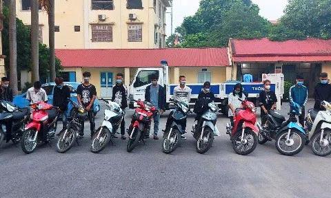 Vĩnh Phúc: Công an huyện Tam Đảo ngăn chặn kịp thời 22 đối tượng tổ chức đua xe trái phép