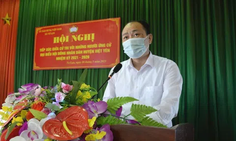 Bắc Giang: Tiếp tục tiếp xúc cử tri vận động bầu cử tại xã Tự Lạn