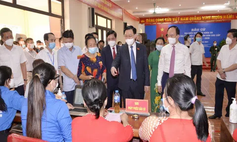 Tính đến 19 giờ hôm nay (23/5), 95,65% cử tri trên cả nước đã đi bầu cử