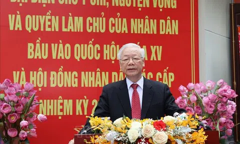 Tổng Bí thư Nguyễn Phú Trọng: Đất nước sẽ bước vào giai đoạn phát triển mới, đáp ứng nguyện vọng của cử tri