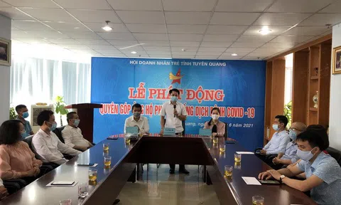 Hội Doanh nhân trẻ tỉnh Tuyên Quang “chung tay” hỗ trợ phòng, chống dịch bệnh COVID-19