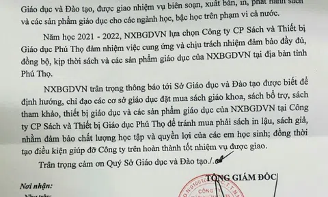 Phú Thọ: Công ty CP Sách - Thiết bị Giáo dục Phú Thọ là đơn vị cung ứng, phát hành sách giáo khoa