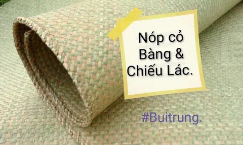 Nóp cỏ bàng và chiếu lác