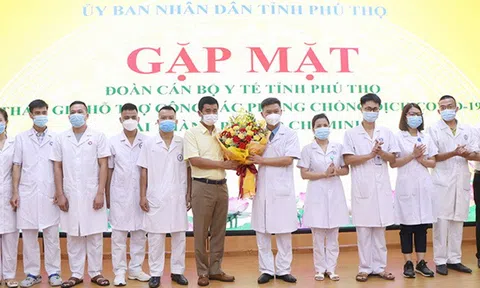 Phú Thọ: 14 ca mắc COVID-19 là y bác sĩ thuộc Đoàn cán bộ tham gia hỗ trợ TP Hồ Chí Minh .phòng chống dịch