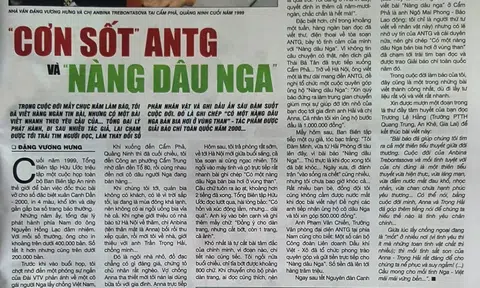 Bút ký "Có một nàng dâu Nga bán bia hơi ở Vùng than" và "cơn sốt" báo "An ninh thế giới" 22 năm trước