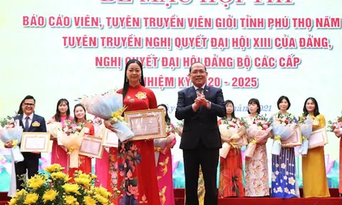 Phú Thọ: Cô giáo Nguyễn Thị Minh Thịnh đoạt giải nhất thi báo cáo viên, tuyên truyền viên giỏi cấp tỉnh