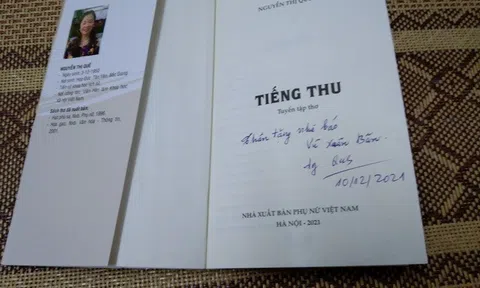 Sách mới: “Tiếng thu” - Tiếng trải lòng sâu lắng!