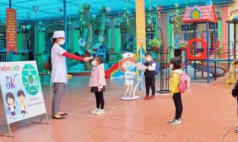 Phú Thọ: Trường Mầm non Phong Châu phòng chống dịch CovID 19 hiệu quả để học sinh được học trực tiếp