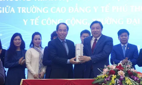 Phú Thọ: Trường Cao đẳng Y tế Phú Thọ ký kết hợp tác đào tạo, nghiên cứu khoa học với Trường Đại học Y tế Công cộng và Trường Đại học PHENIKAA