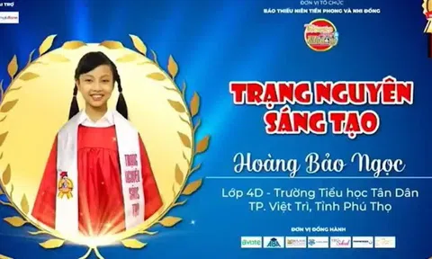 Phú Thọ: Hai gương mặt nhí đoạt giải Trang Nguyên tiếng Anh  toàn quốc 