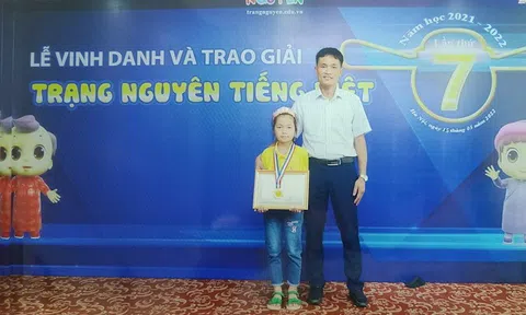 Hà Giang: Học sinh dân tộc Dao Đặng Thị Bảo Yên đoạt giải Ba trang Nguyên tiếng việt cấp quốc gia