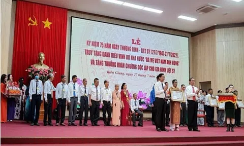 Kiên Giang: Truy tặng danh hiệu vinh dự Nhà nước “Bà mẹ Việt Nam anh hùng”