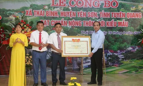 Tuyên Quang có xã đầu tiên đạt chuẩn nông thôn mới kiểu mẫu