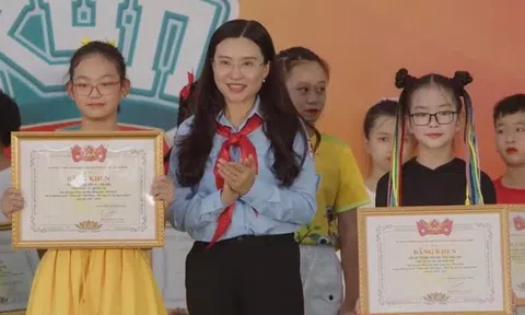Liên đội trưởng Tiểu học Tân Dân (Phú Thọ) đoạt Giải Nhất Chung kết" Thiếu nhi Việt Nam - Học tập tốt, rèn luyện chăm" năm học 2021 - 2022.