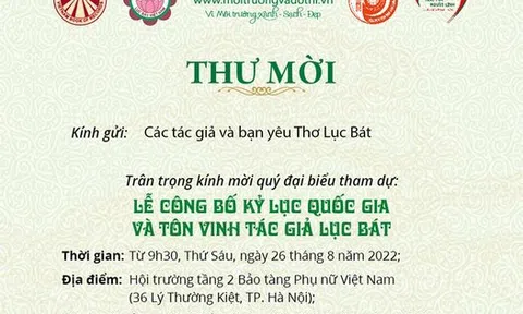 Lễ công bố kỷ lục quốc gia và tôn vinh tác giả đã thầm lặng "Giữ lửa" cho thơ Lục bát