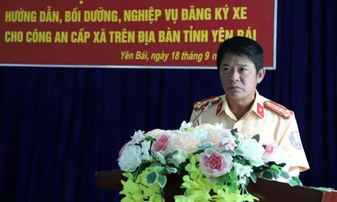Yên Bái: Tập huấn, bồi dưỡng nghiệp vụ đăng ký xe cho 51 Công an cấp xã