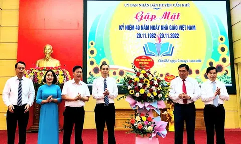Phú Thọ: Sự nghiệp GD&ĐT huyện Cẩm Khê tiếp tục phát triển toàn diện