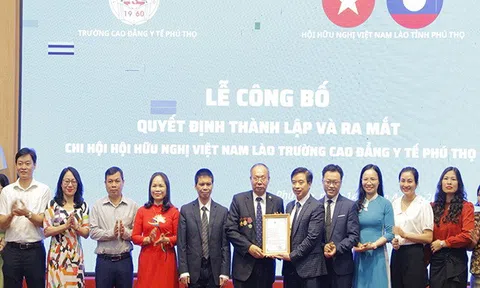 Phú Thọ: Ra mắt Chi hội Hữu nghị Việt Nam – Lào trường Cao đẳng Y tế