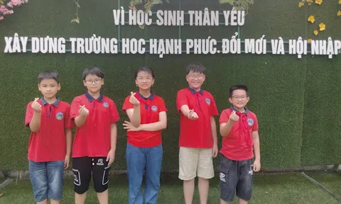 TP Lào Cai:  5 học sinh trường Tiểu học Lê Ngọc Hân đoạt giải thi tiếng Anh cấp quốc gia 2023