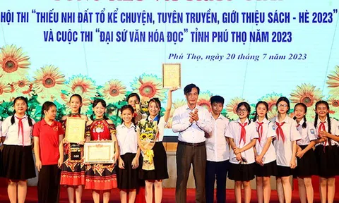 Phú Thọ: Huyện Phù Ninh đoạt giải xuất sắc  Hội thi “Thiếu nhi Đất Tổ kể chuyện, tuyên truyền, giới thiệu sách - Hè 2023”