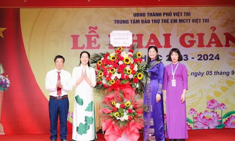 Phú Thọ: Trung tâm Bảo trợ trẻ em mồ côi tàn tật Việt Trì khai giảng năm học 2023 - 2024