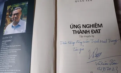 Đôi điều cảm thức về Tập Truyện ký "Ứng nghiệm thành đạt"