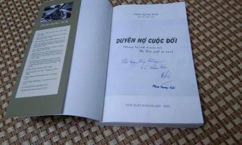 Sách mới “Duyên nợ cuộc đời” của Phạm Quang Nghị