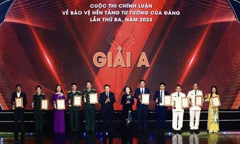 Trao giải Cuộc thi Chính luận về bảo vệ nền tảng tư tưởng của Đảng lần thứ 3, phát động Cuộc thi chính luận lần thứ 4 năm 2024